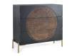 Comoda 3 Cajones Diseño Oriental Circulo Tallado - Serie Aizola