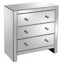 Comoda 3 Cajones Espejos Estilo Moderno Serie Akejan