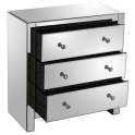 Comoda 3 Cajones Espejos Estilo Moderno Serie Akejan