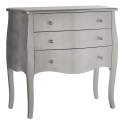 Comoda 3 Cajones Plata Estilo Vintage Serie Acotts