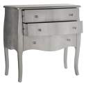 Comoda 3 Cajones Plata Estilo Vintage Serie Acotts