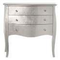 Comoda 3 Cajones Plata Estilo Vintage Serie Acotts