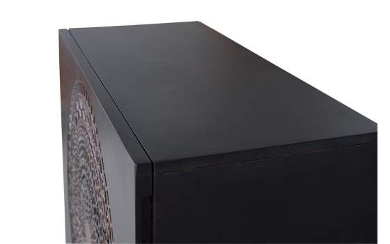 Comoda 3 Cajones Tallados Estilo Oriental Serie Aizola