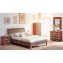 Comoda 5 Cajones Abaca Natural y Madera Serie Argin