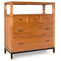 Comoda 5 Cajones y Estante Estilo Industrial Serie Madhu