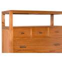 Comoda 5 Cajones y Estante Estilo Industrial Serie Madhu