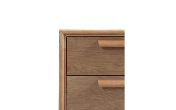 Comoda 6 Cajones Estilo Actual Acabado Natural Serie Asret