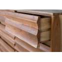 Comoda 6 Cajones Madera Acacia Ondulada Serie Alicock