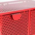 Comoda 6 Cajones Metalicos Rojos Estilo Industrial Serie Arvert