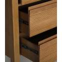 Comoda Actual 3 Cajones Madera Estriada Copenhague