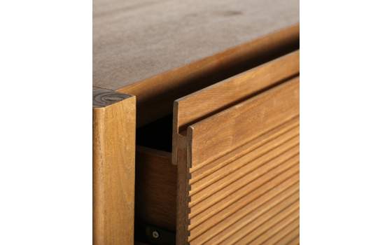 Comoda Actual 3 Cajones Madera Estriada Copenhague