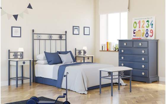 Comoda Actual Madera 6 Cajones Juvenil Colores Eneas