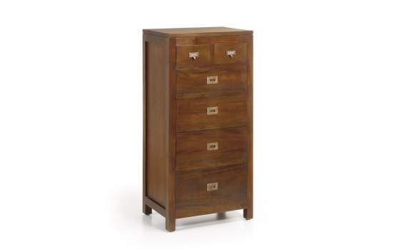 Comoda Alta Colonial Flamingo 6 Cajones