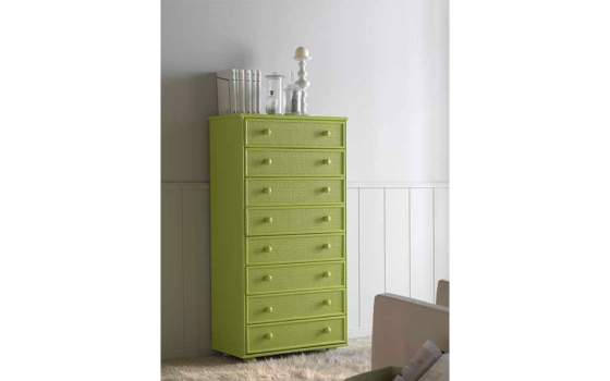 Comoda Alta Mimbre 8 Cajones Rattan