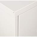 Comoda Alta Moderna Metalica 4 Cajones Blanca Serie Baquijar