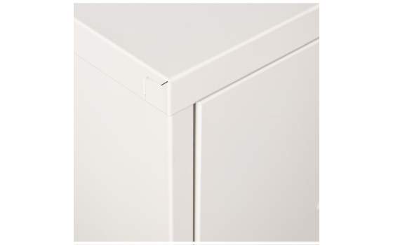Comoda Alta Moderna Metalica 4 Cajones Blanca Serie Baquijar