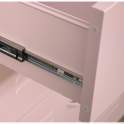 Comoda Alta Moderna Metalica 4 Cajones Rosa Serie Baquijar