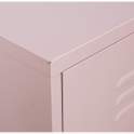 Comoda Alta Moderna Metalica 4 Cajones Rosa Serie Baquijar