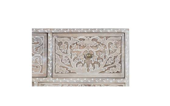 Comoda Alta Oriental 10 Cajones Tallados - Serie Airoly