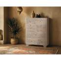 Comoda Alta Oriental 10 Cajones Tallados - Serie Airoly