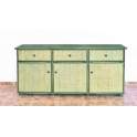 Comoda Aparador 3 Puertas 3 Cajones Rattan Mimbre Actual Atarda