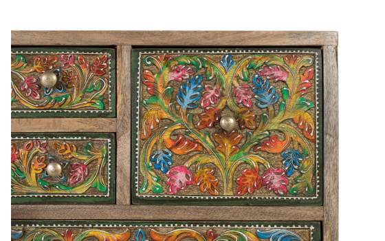 Comoda Aparador Oriental 14 Cajones Colores Serie Albizo