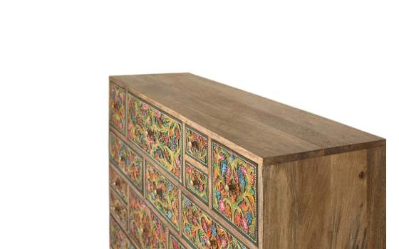 Comoda Aparador Oriental 14 Cajones Colores Serie Albizo