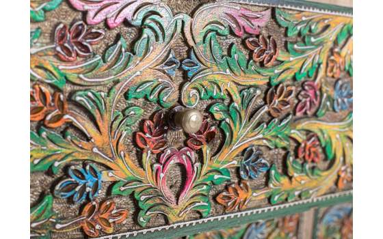 Comoda Aparador Oriental 14 Cajones Colores Serie Albizo