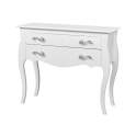 Comoda Blanca 2 Cajones Pequeña Design