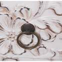 Comoda Blanca 3 Cajones Diseño Foral Serie Arosen