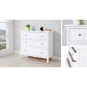 Comoda Blanca 3 Cajones Estilo Actual Serie Arsic