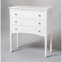 Comoda Blanca 3 Cajones Recta Agneli