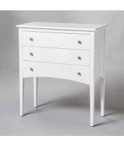 Comoda Blanca 3 Cajones Recta Agneli