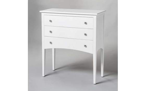 Comoda Blanca 3 Cajones Recta Agneli