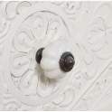 Comoda Blanca 3 Cajones Tallados Mandala Clasica Serie Trados