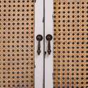 Comoda Blanca Rustica 3 Cajones 2 Puertas Serie Alika