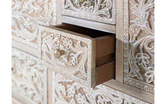 Comoda Blanco Decape 14 Cajones Talladas Decoradas Airoly