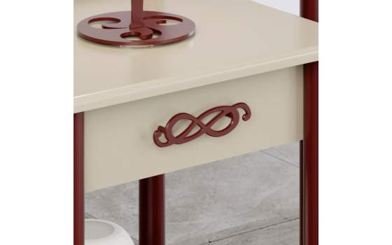 Comoda Clasica Vintage Madera 4 Cajones Grandes Serie Julia