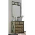 Comoda Cruz de Rattan 5 Cajones