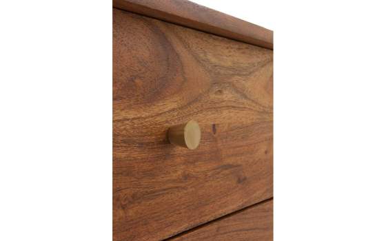 Comoda de 6 Cajones en Madera de Acacia Natural Ardusor Comoda de 6 Cajones en Madera de Acacia Natural Ardusor