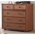 Comoda de Rattan 5 Cajones