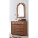 Comoda de Rattan 5 Cajones