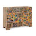 Comoda Decorada en Colores Tipo Mandala Serie Alverit