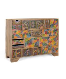 Comoda Decorada en Colores Tipo Mandala Serie Alverit
