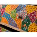 Comoda Decorada en Colores Tipo Mandala Serie Alverit