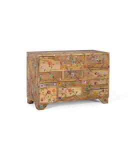 Comoda Domitorio Decorada con Flores 10 Cajones Arialest