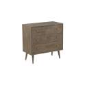 Comoda Dormitorio 2 Cajones Estilo Actual Serie Aerost