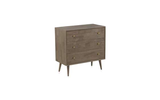 Comoda Dormitorio 2 Cajones Estilo Actual Serie Aerost
