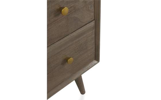 Comoda Dormitorio 2 Cajones Estilo Actual Serie Aerost