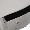 Comoda Dormitorio 3 Cajones Blanca Clasica Serie Acatts
